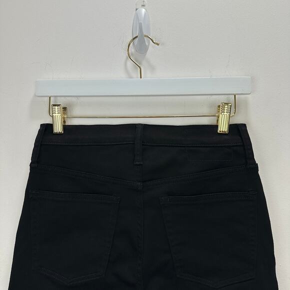 J.Crew Mid Rise Cropped Kickout Jean 2003 Super Stretch True Black Ankle US 26 - Picture 10 of 12